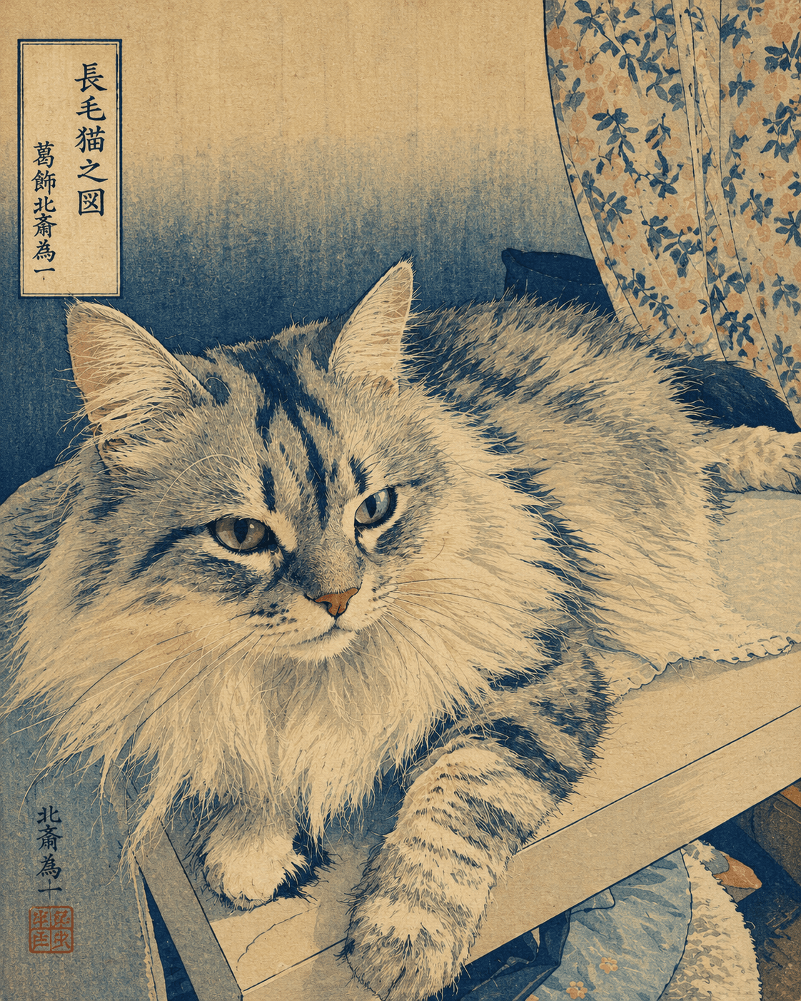 Example image for 葛飾北斎風の画像