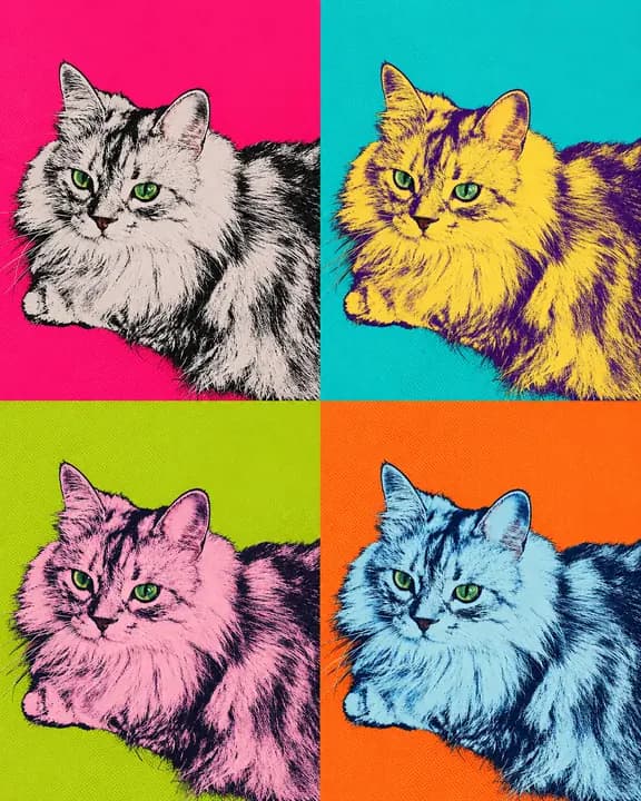 アンディー・ウォーホル風の画像 の作例画像